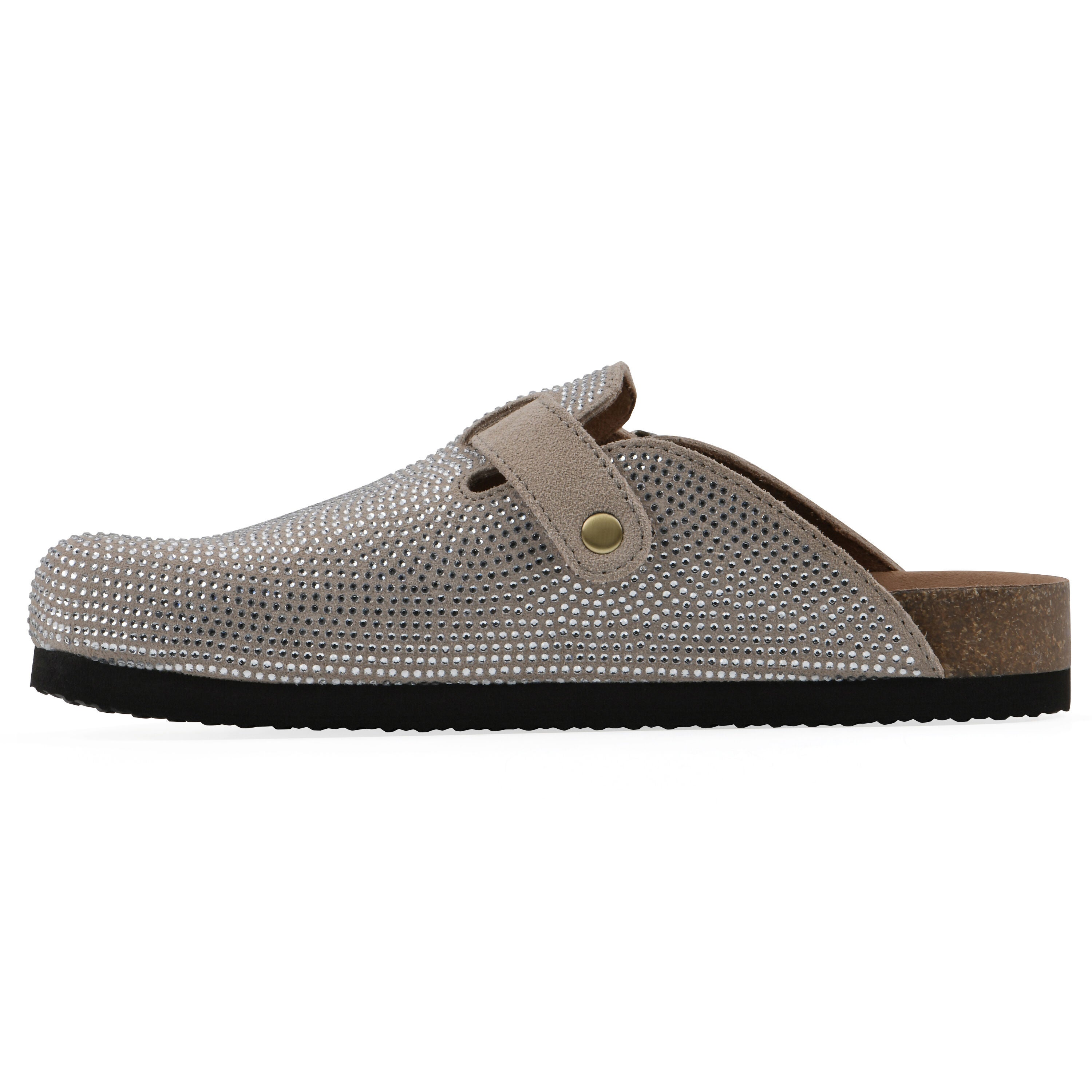 Bellamy Footbeds Clog, SANDAL WOOD SUEDE, alternate image number 3
