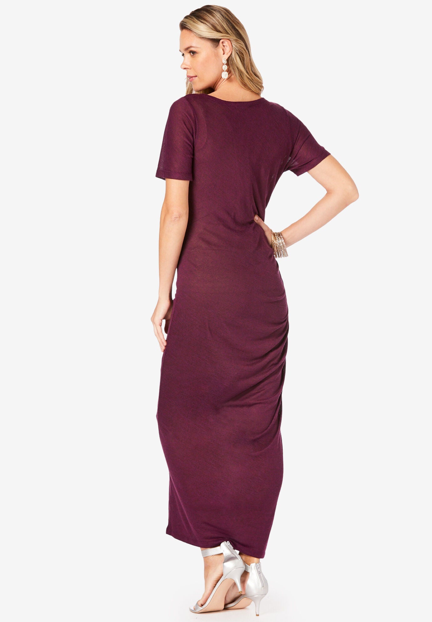 Supersoft Ruched Maxi Dress, , on-hover image number 1