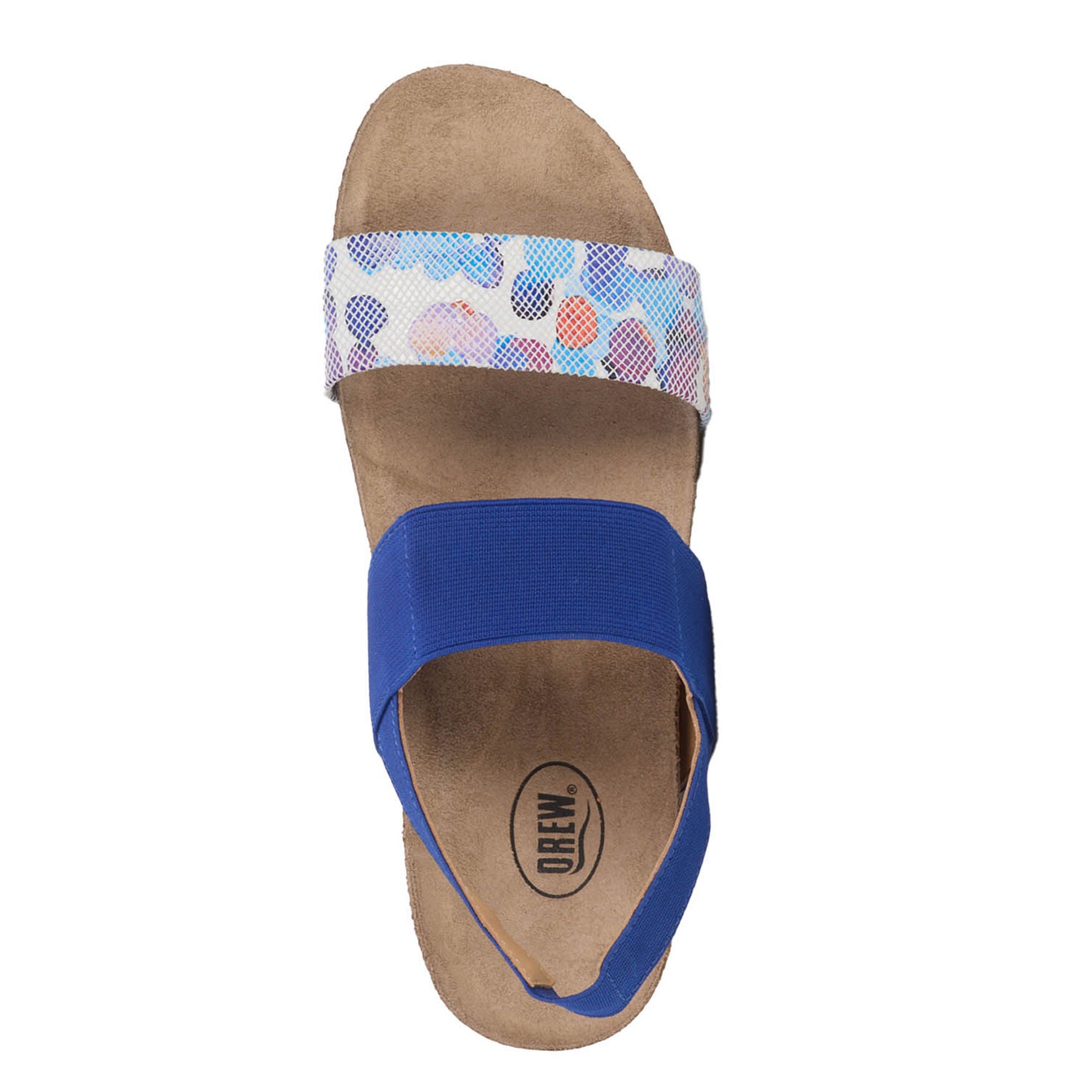 Maeve Stretch Strap Sandal, BLUE WHITE PURPLE, alternate image number 5