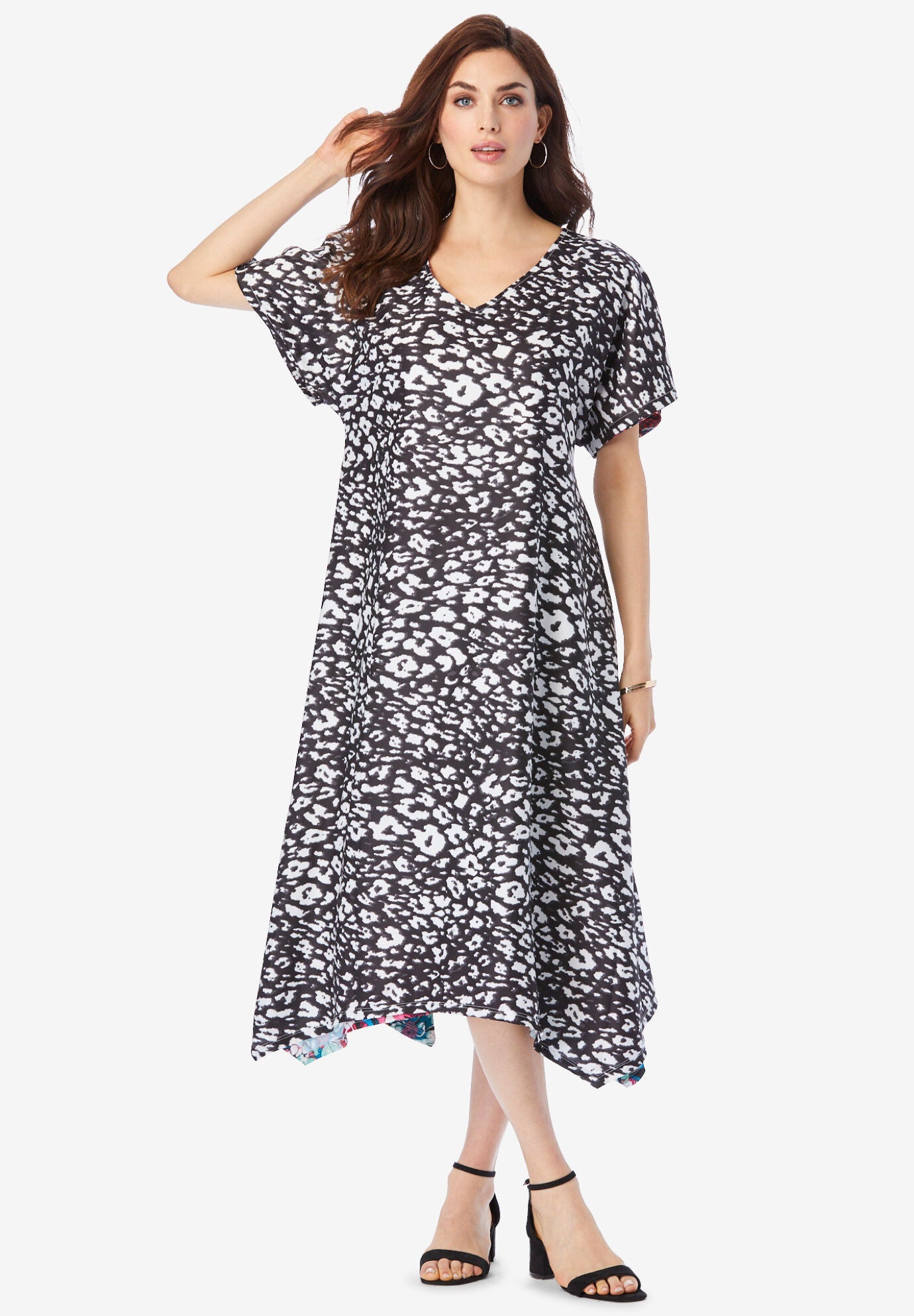 Reversible Drop Sleeve Swing Dress, , alternate image number 4