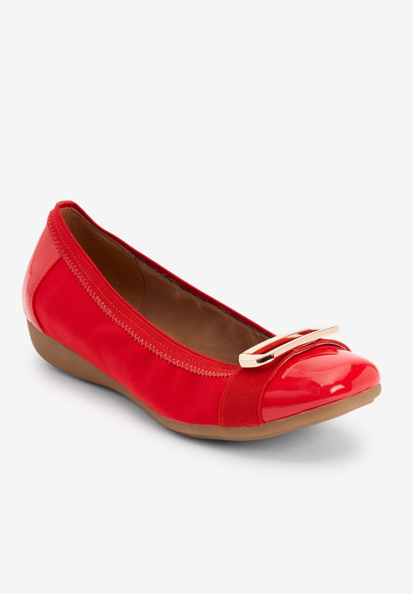 Work The London Flat New Hot Red Jessica London