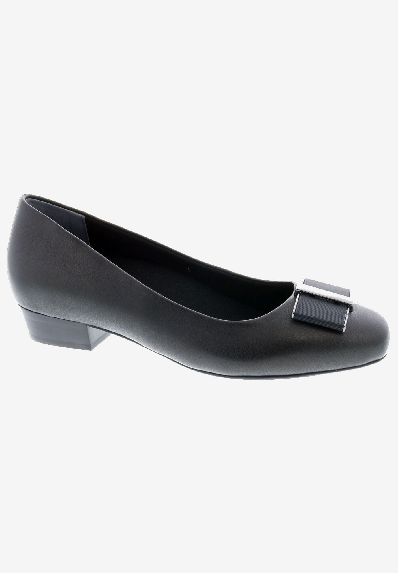 Twilight Kitten Heel Pump, BLACK LEATHER, hi-res image number 0