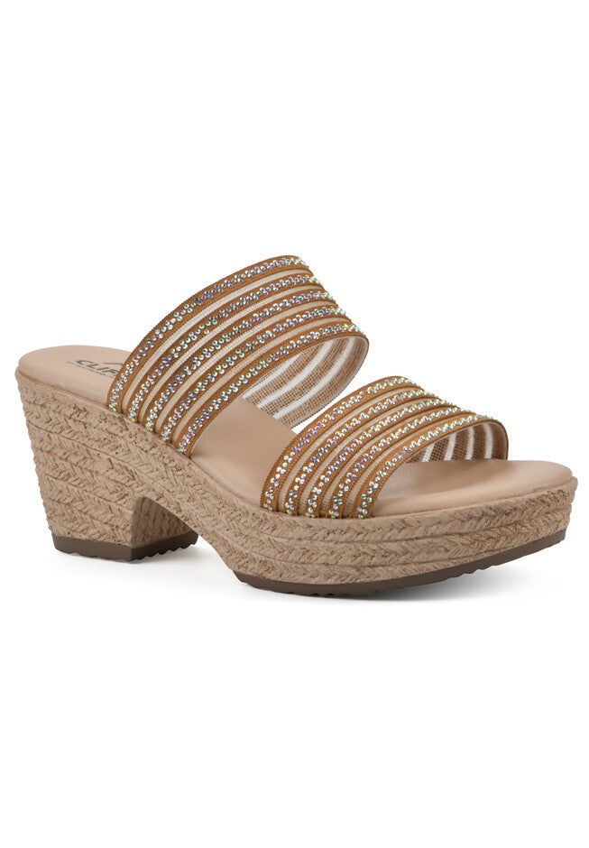 Bia Wedge, TAN MESH, hi-res image number null