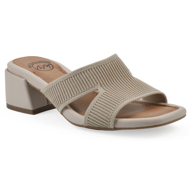 Milled Heeled Sandal, TAUPE FABRIC, hi-res image number 0