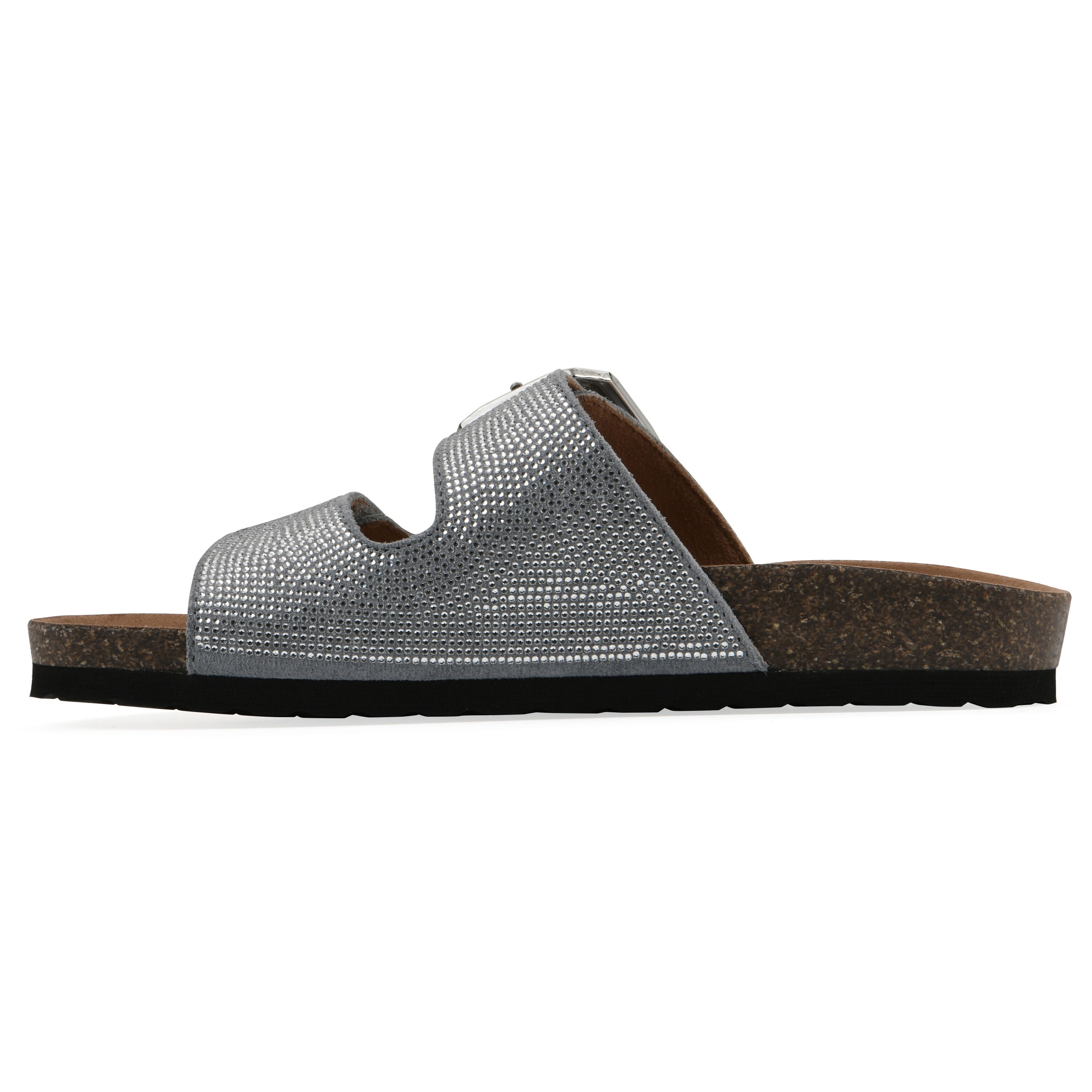 Granitas Footbeds Sandal, BLUE SUEDE, alternate image number 3