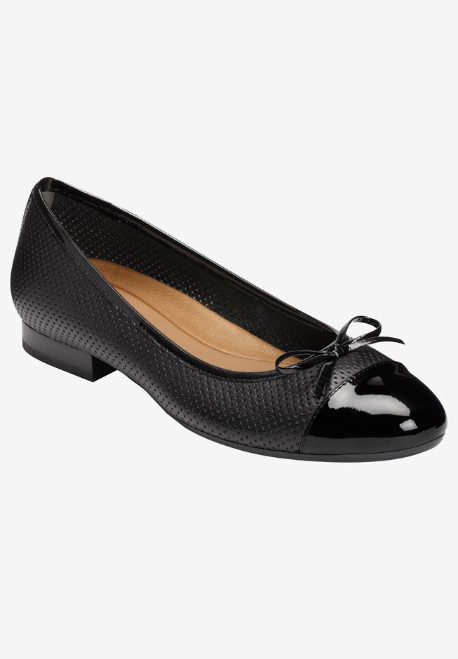 Outrun Flats , BLACK LEATHER, hi-res image number null