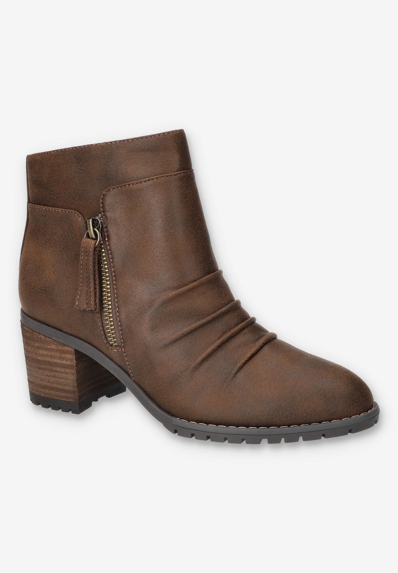 Janita Block Heel Ankle Boot, BROWN, hi-res image number 0