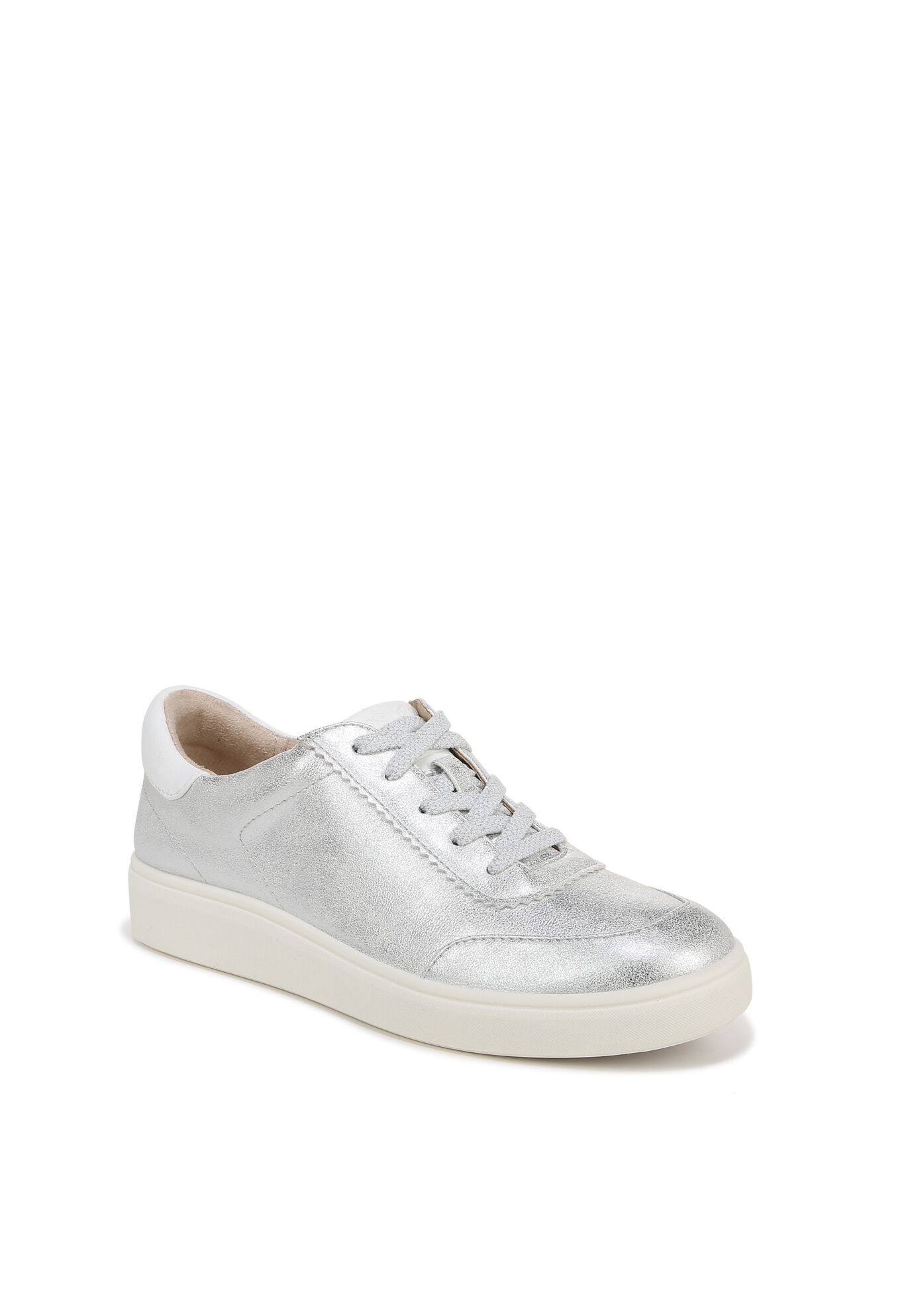 Happy Hour Sneakers, METALLIC SILVER LEATHER, hi-res image number 0