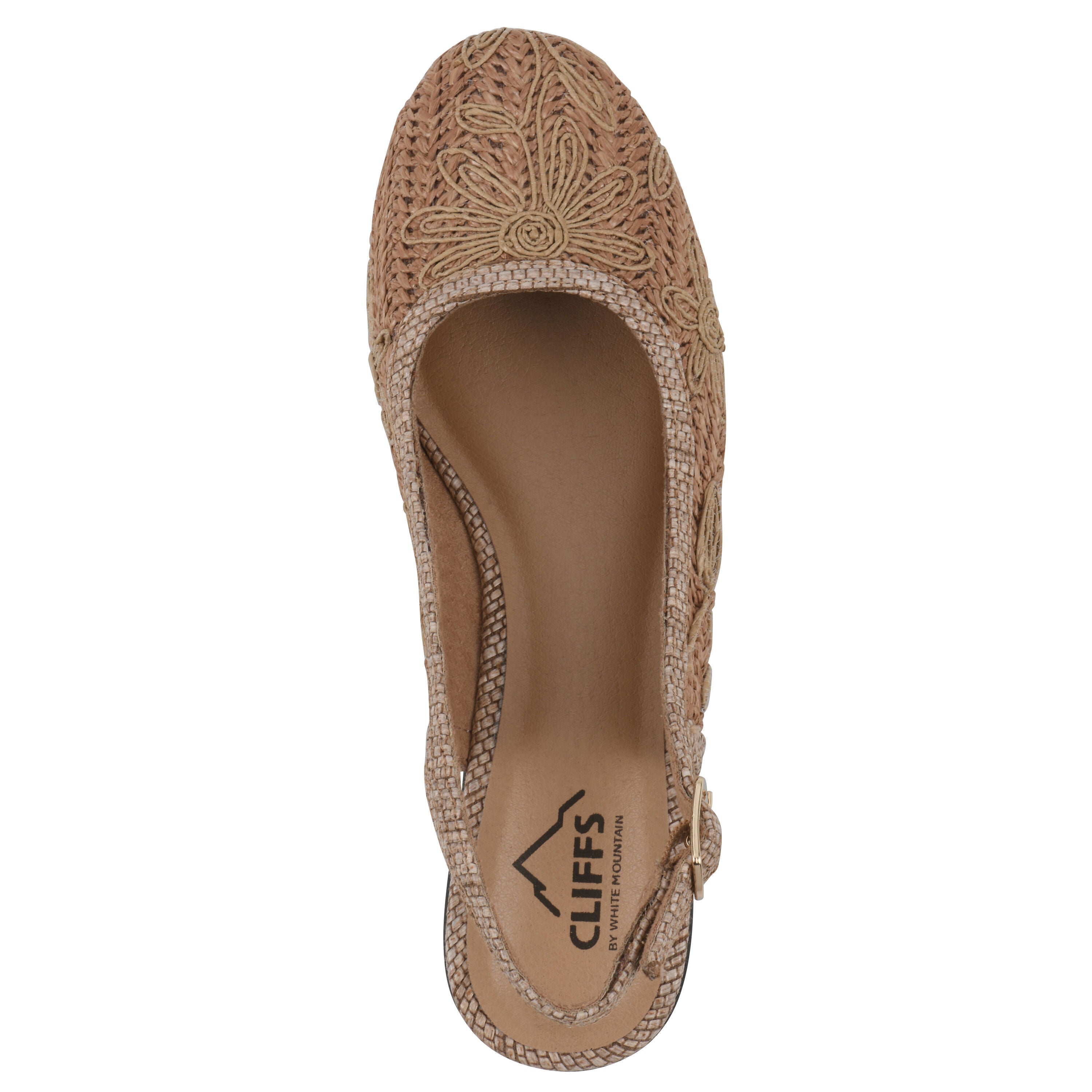 Boris Slingback Wedge, COGNAC FABRIC, alternate image number 4