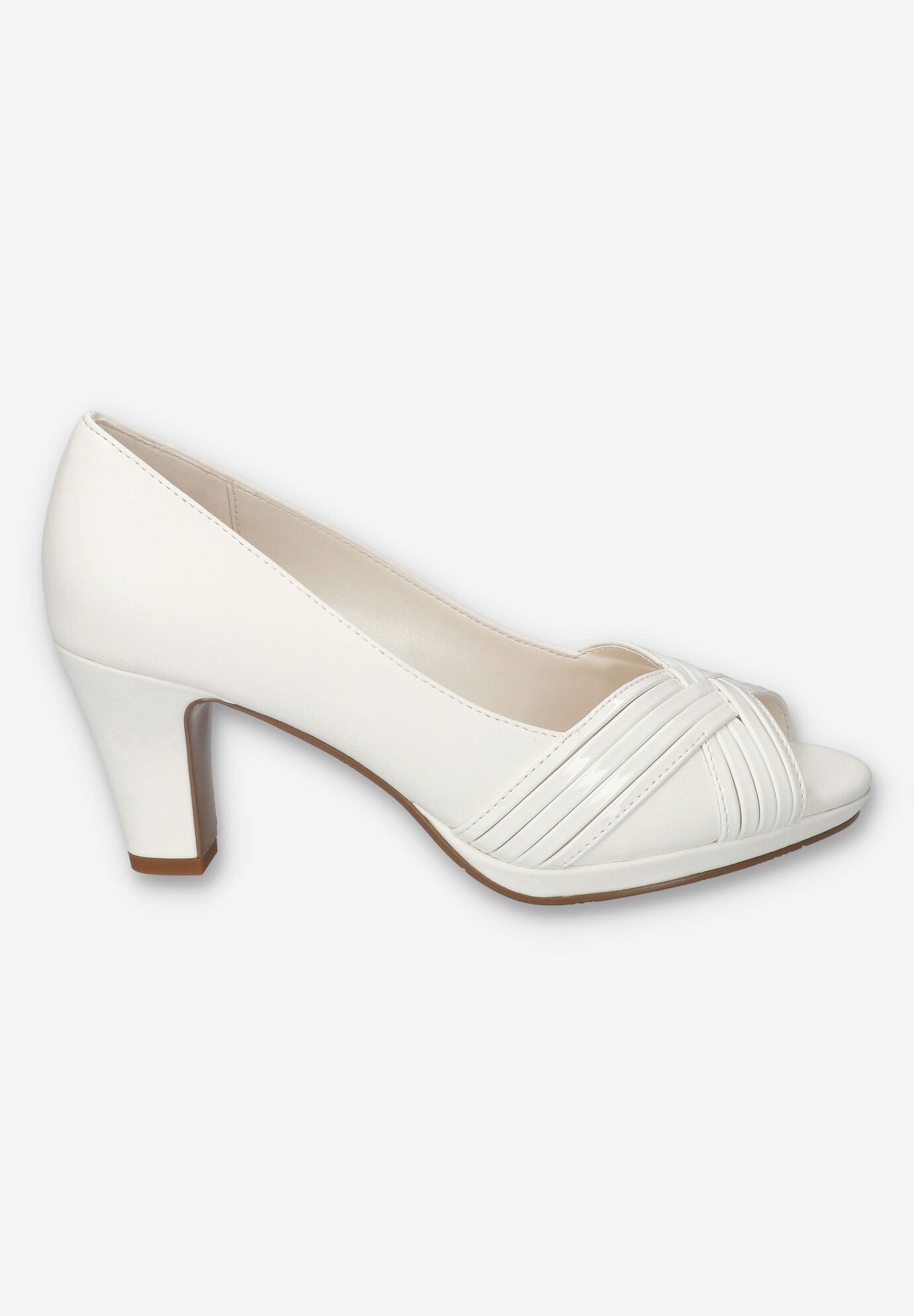 Lavish Platform Pump, WHITE, alternate image number 2