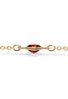 Gold Tone Endless 48" Necklace with Princess Cut Birthstone, , on-hover image number null