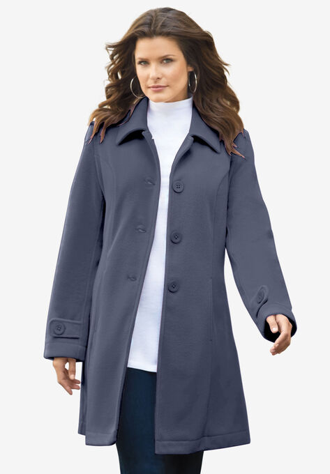 Plush Fleece Jacket, BLUE HAZE, hi-res image number null