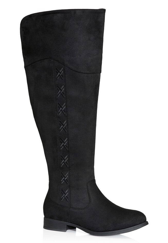 Nadia Wide Width Tall Boot, BLACK, hi-res image number null