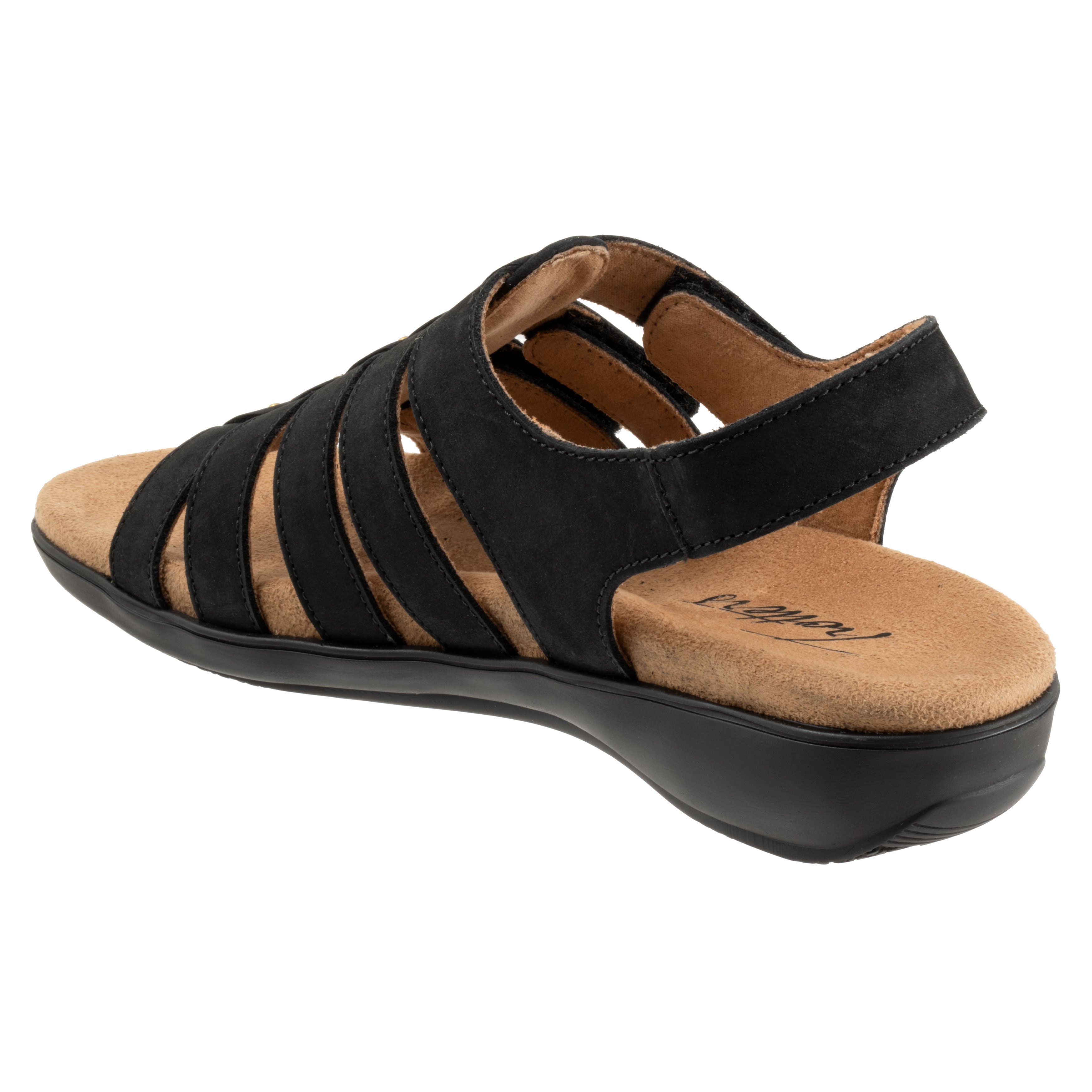 Riki Studs Sandal, BLACK NUBUCK, on-hover image number 1