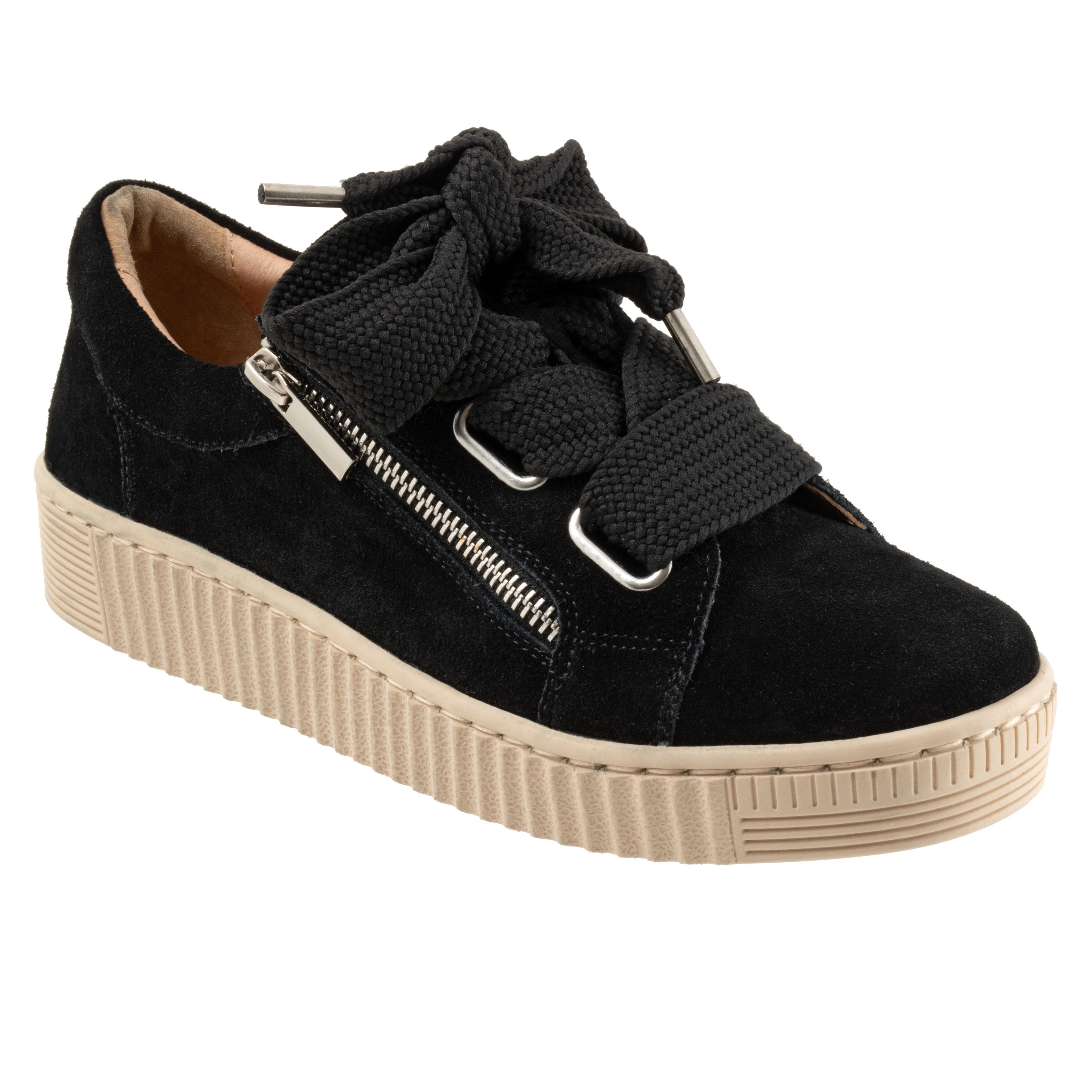 Jovi Sneaker, BLACK SUEDE, hi-res image number 0