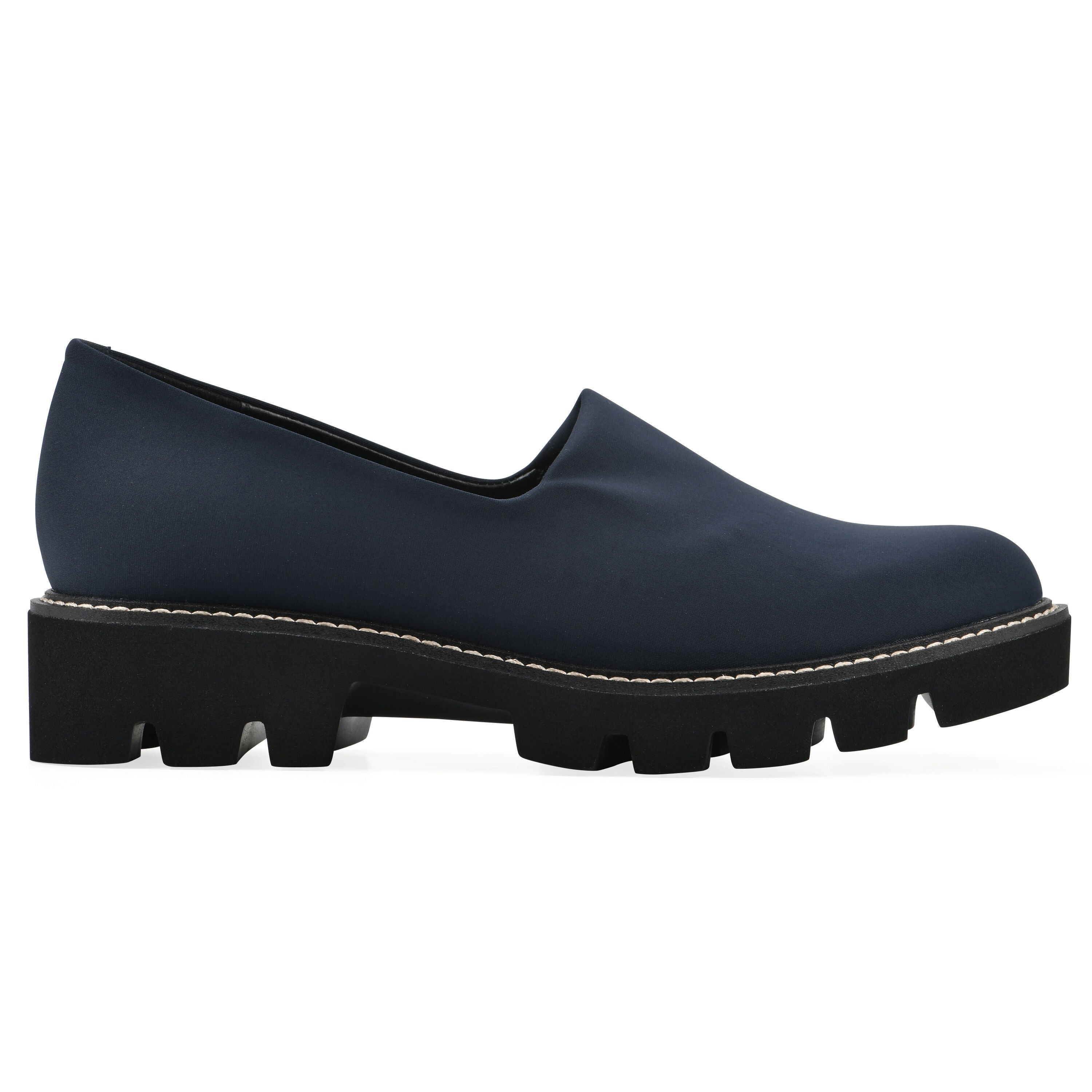 Gianni Lug Sole Flat, NAVY FABRIC, alternate image number 2