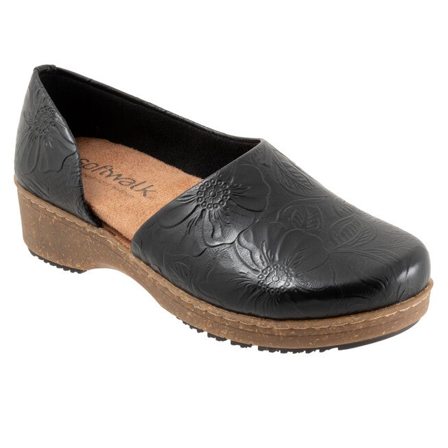 Addie Clog, DARK BLACK FLORAL, hi-res image number 0