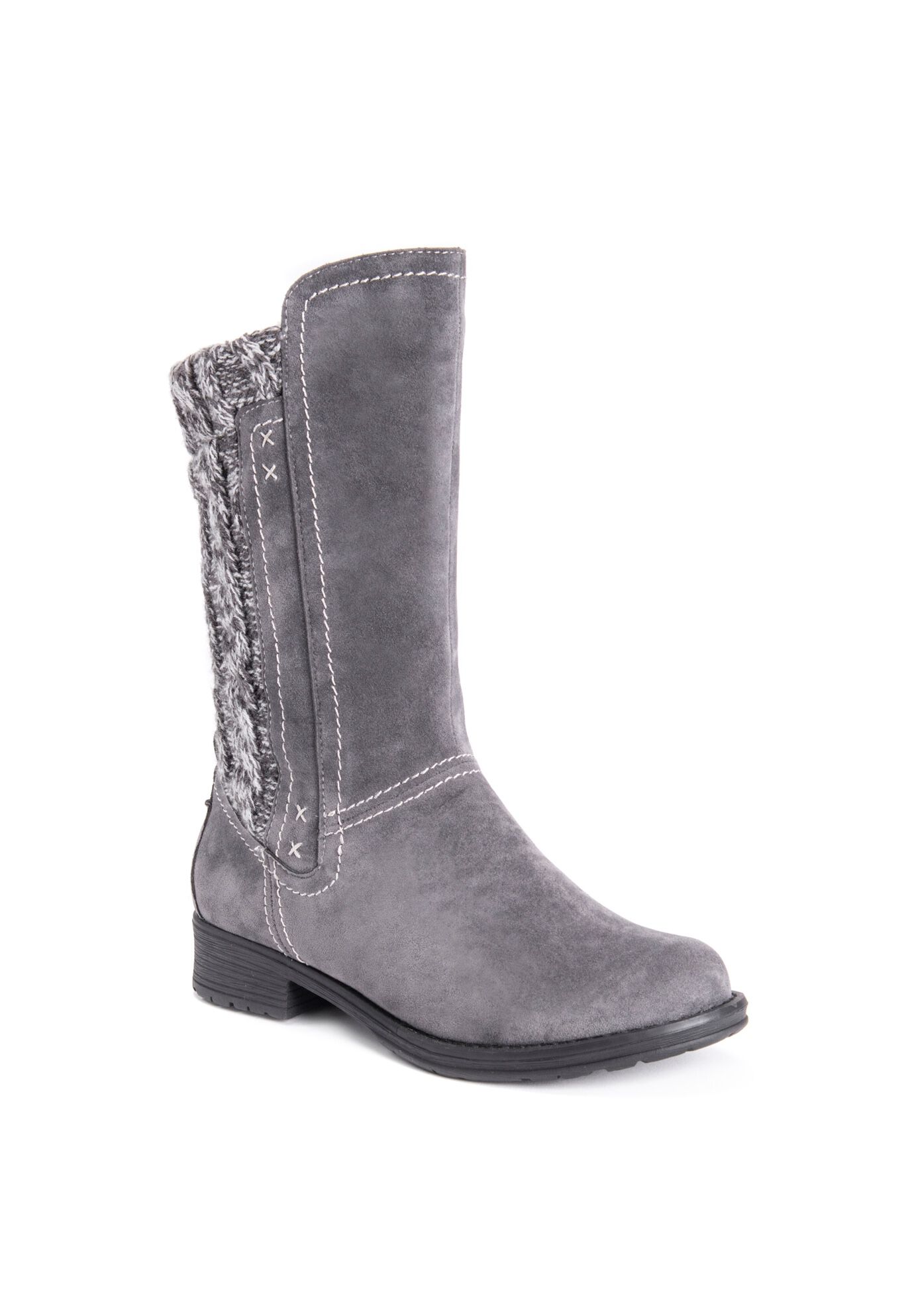 muk luks wide calf boots