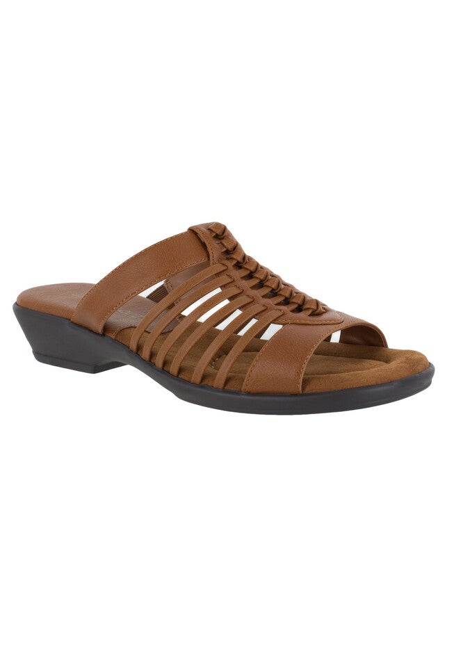 Nola Sandals by Easy Street®, COGNAC, hi-res image number 0