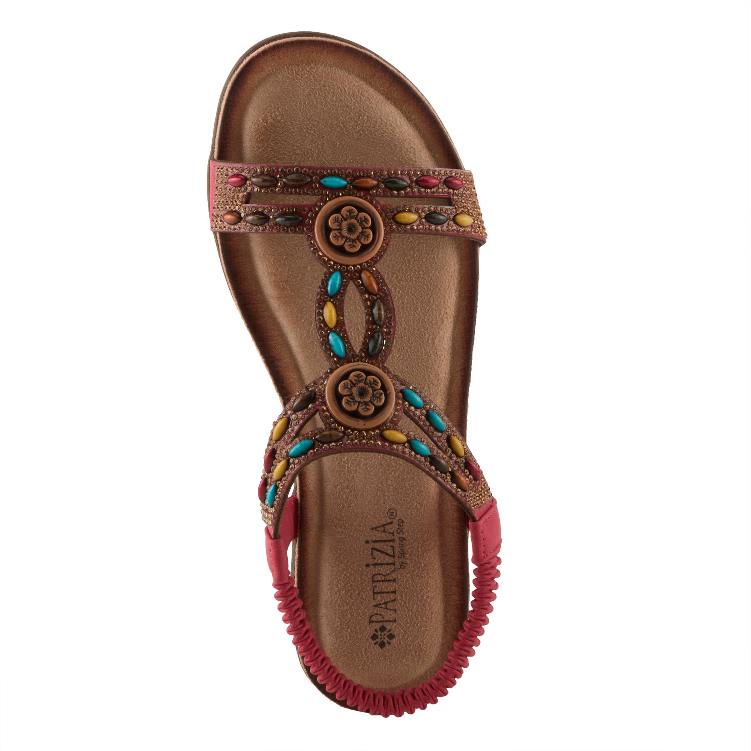 Ponyo Ankle Strap Sandal, RED, alternate image number 3