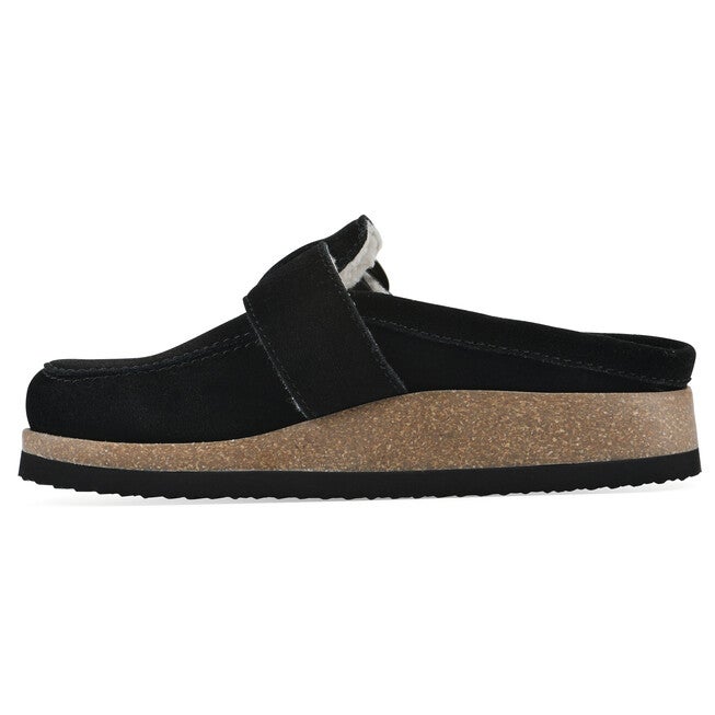 Bueno Footbeds Clog, BLACK SUEDE FF, alternate image number 3