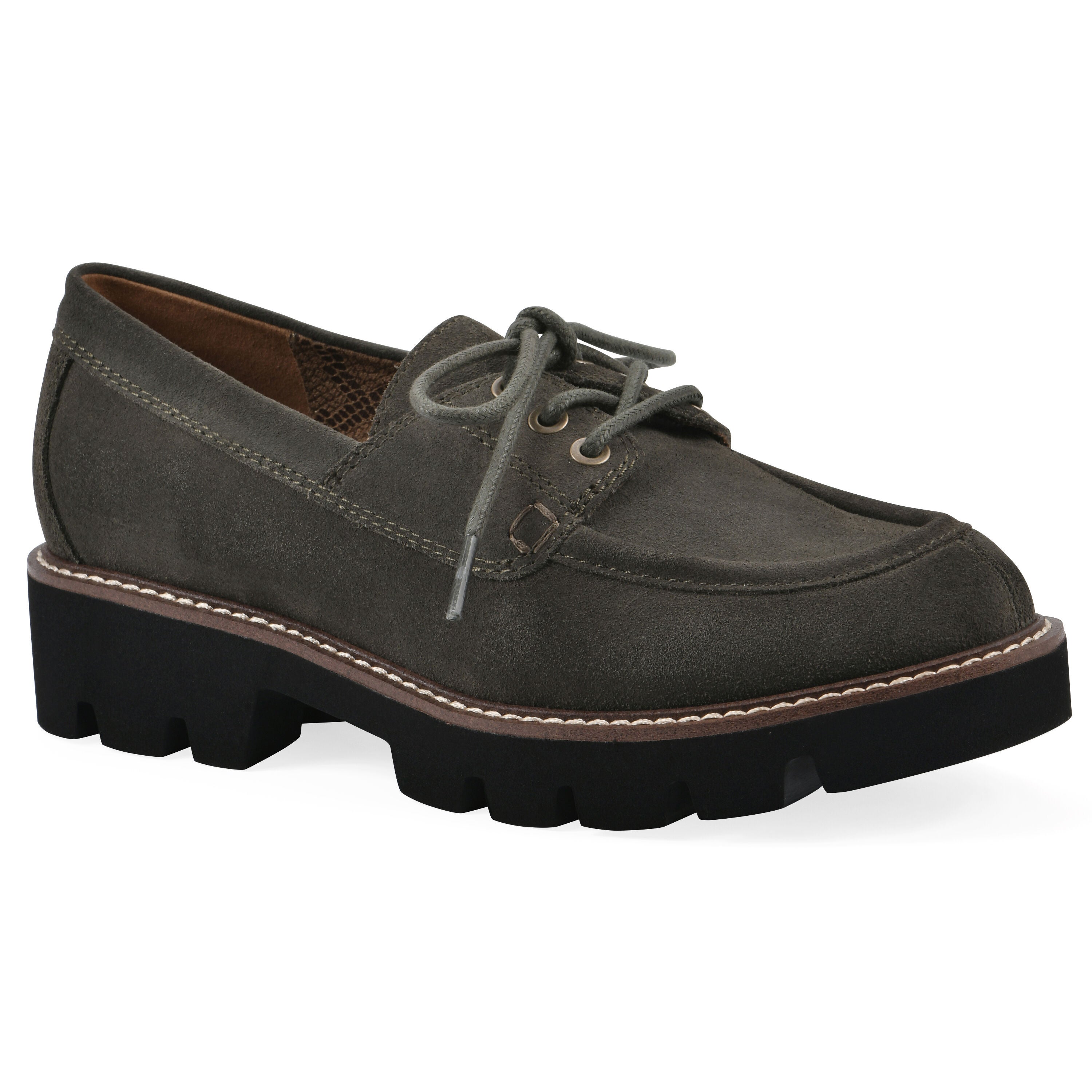 Gino Lug Sole Loafer, ARMY SUEDE, hi-res image number 0