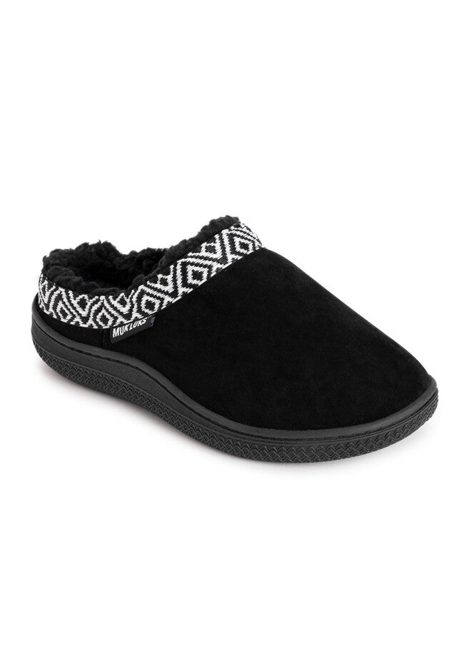 Faux Sueded Slipper, BLACK, hi-res image number 0