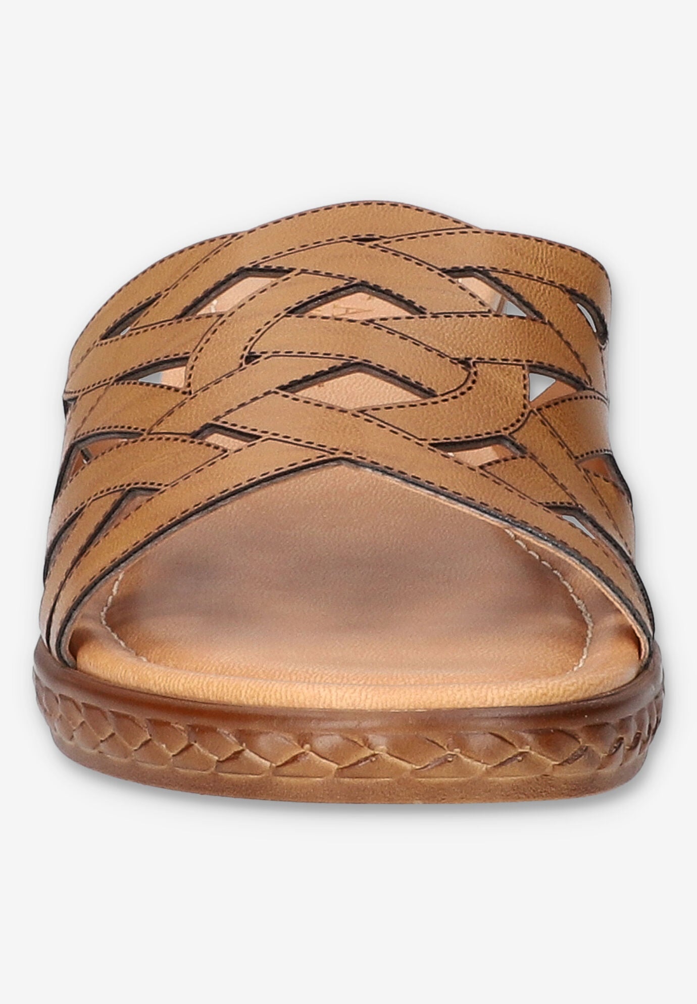 Edda Wedge Sandal, COGNAC, on-hover image number 1