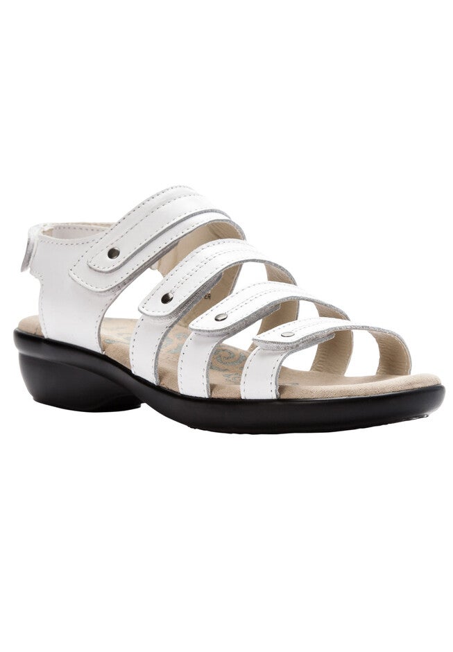 Aurora Sandals by Propet®, WHITE, hi-res image number 0