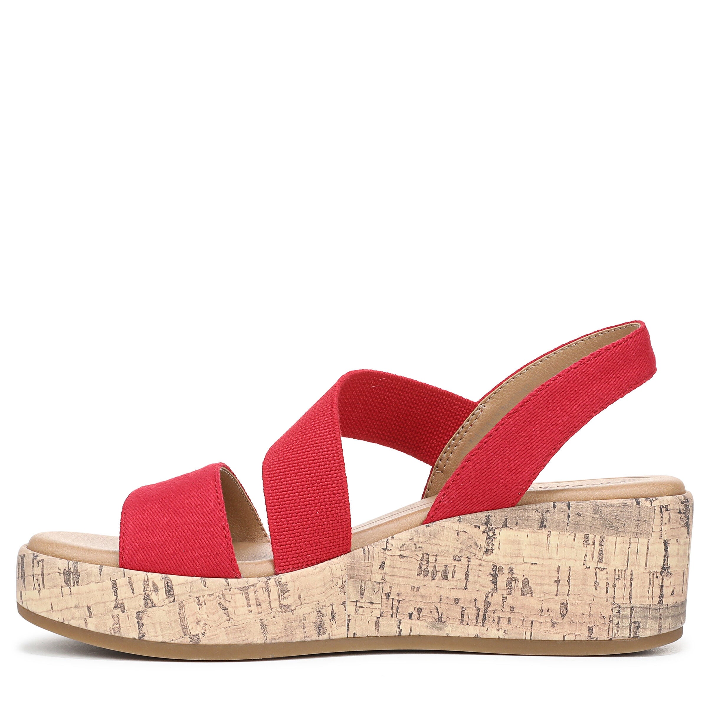 Odette Strappy Wedge Sandal, FIRE RED, alternate image number 5