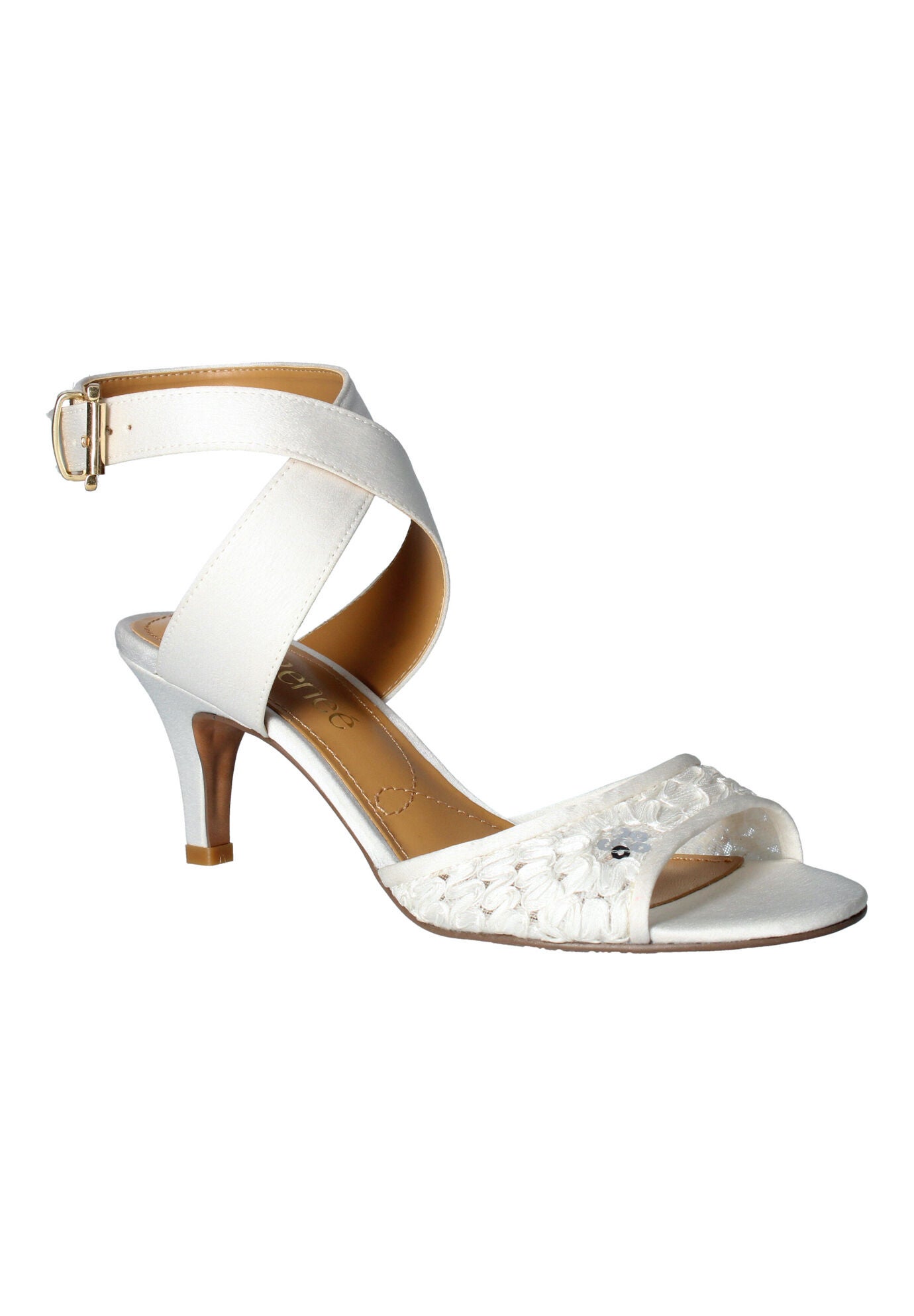 Soncino Sandals by J. Renee®, WHITE LACE, hi-res image number 0