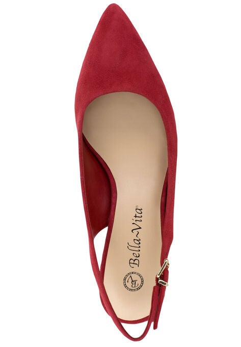 bella vita women's scarlett slingback size 9 black leather