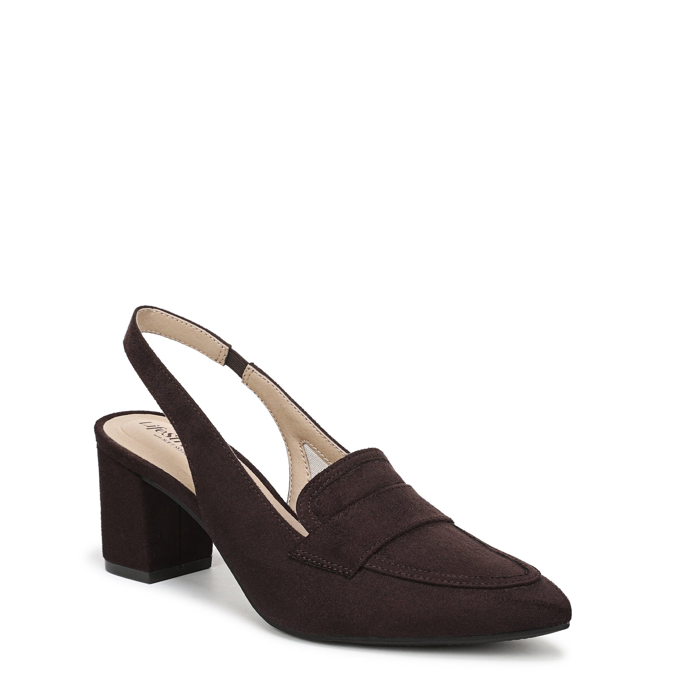Angel Slingback Pump, DARK CHOCOLATE, hi-res image number 0