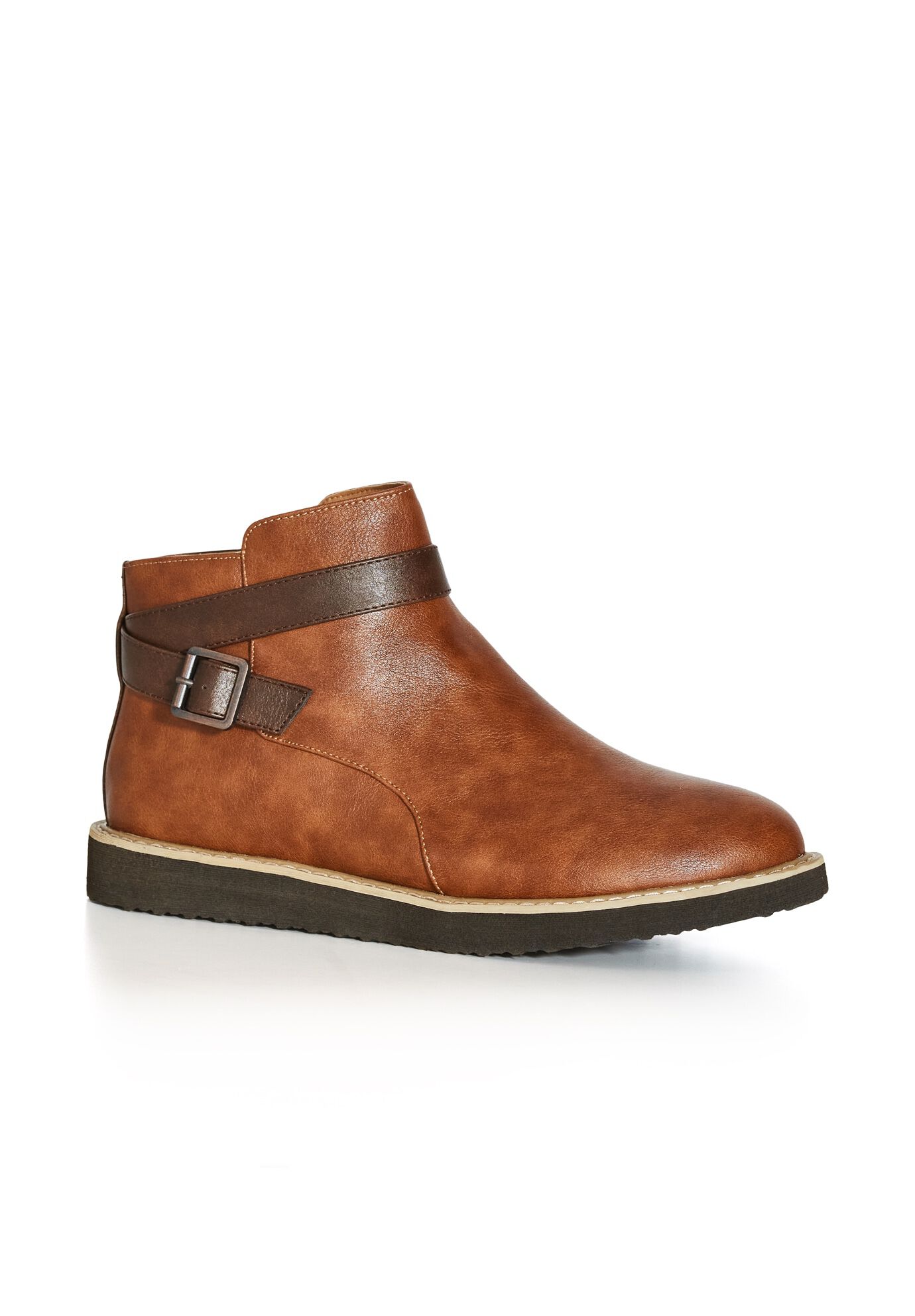 Valentina Wide Width Ankle Boot, BROWN, hi-res image number 0