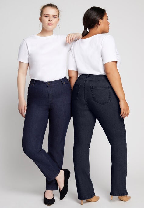 Curvie Fit Bootcut Jeans, , alternate image number null