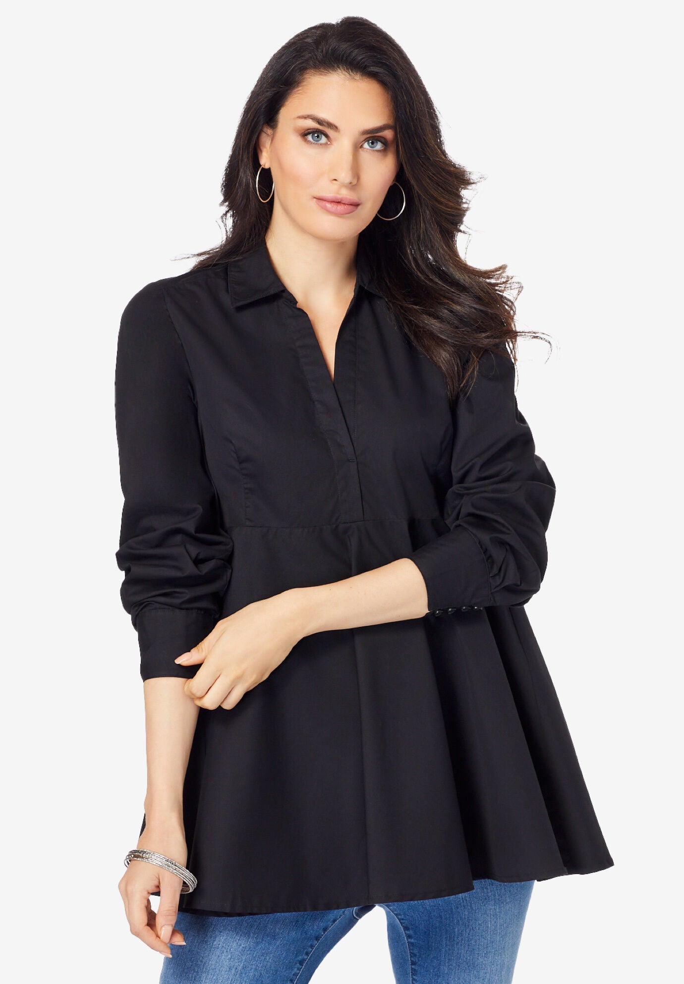 Poplin Swing Tunic, , alternate image number 3