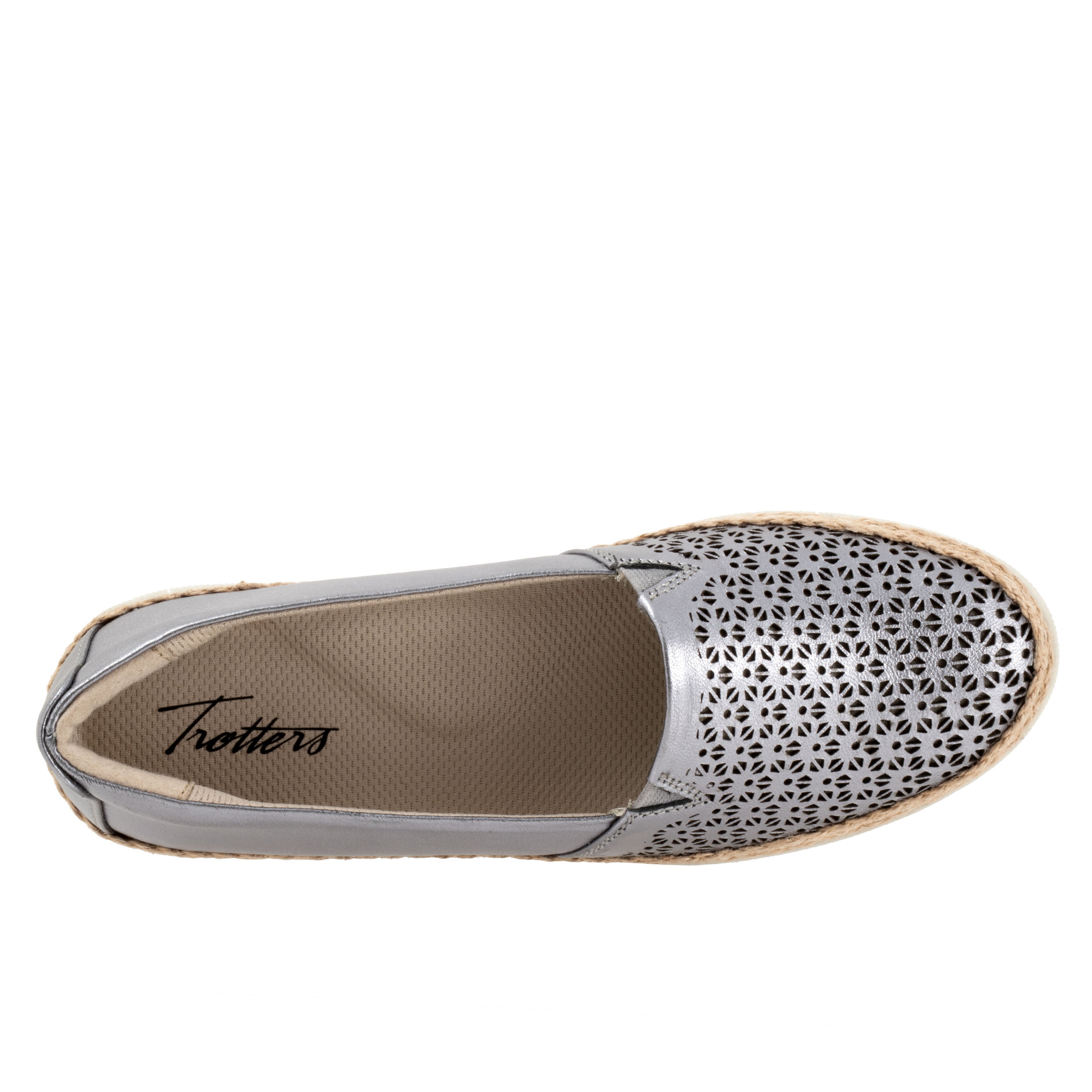 Accent Perf Flat, PEWTER, alternate image number 3