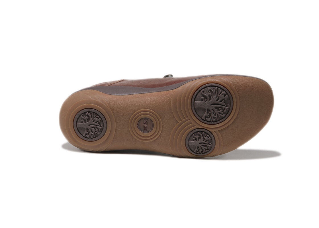 Alma Hands-Free Slip-On Flat, BROWN, alternate image number 4