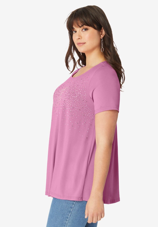 Embellished Swing Tee, , alternate image number null