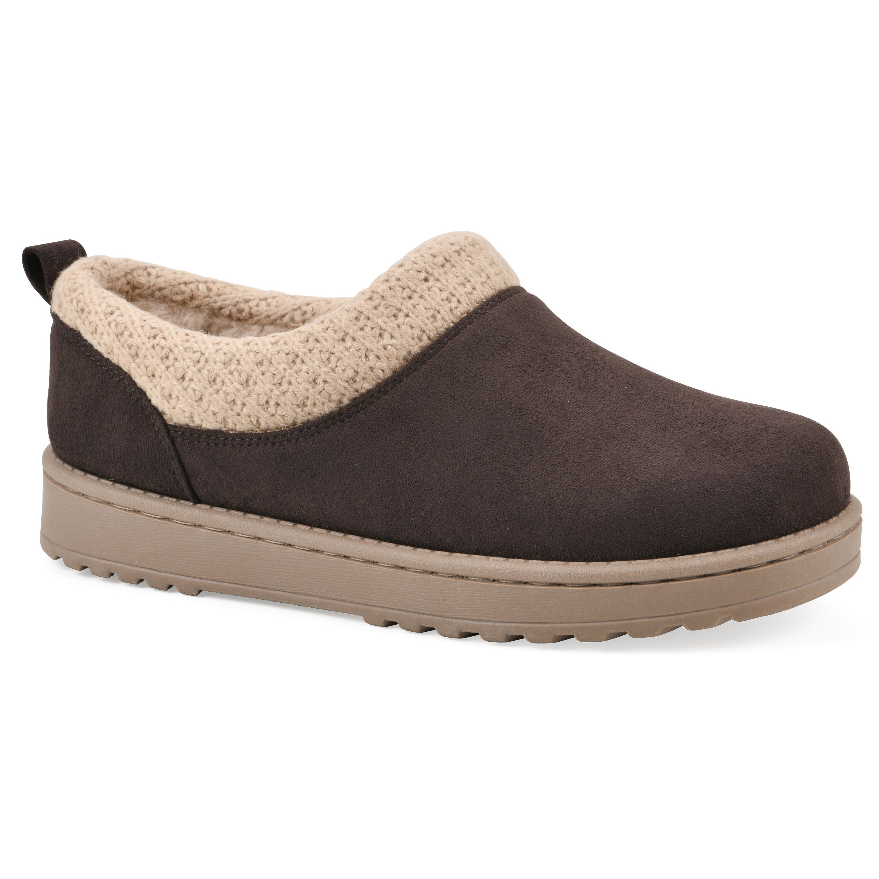 Iceboat Slip-on Clog, DARK BROWN FABRIC, hi-res image number 0