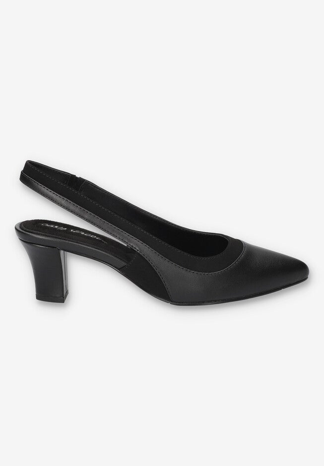 Dessa Slingback Pump, BLACK, alternate image number 2