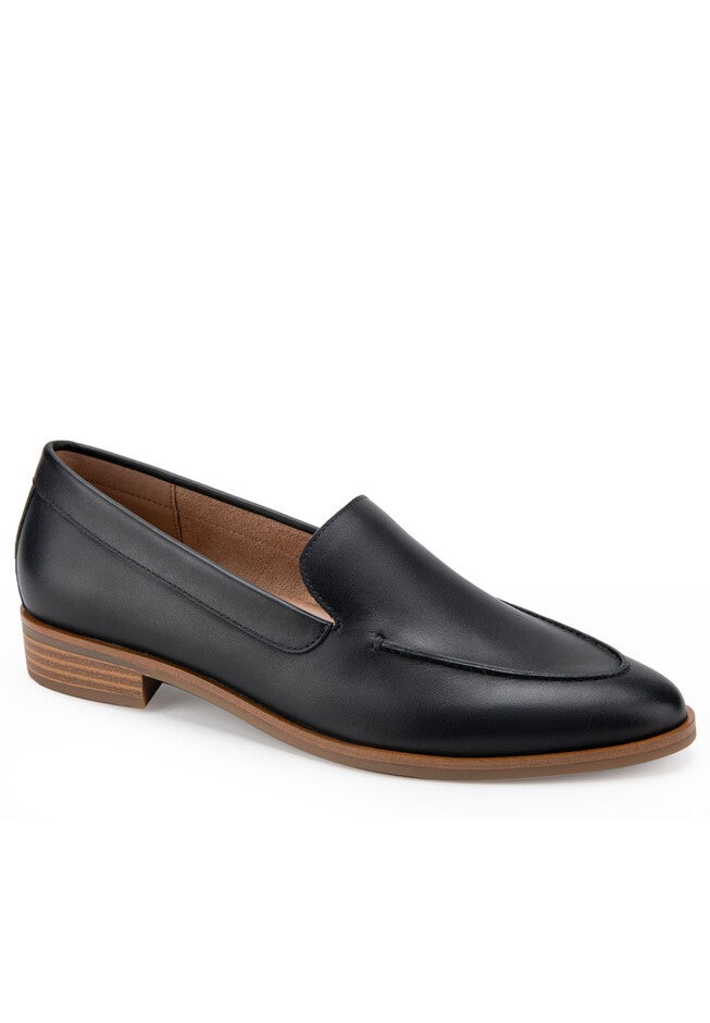 East Side Casual Flat, BLACK LEATHER, hi-res image number null