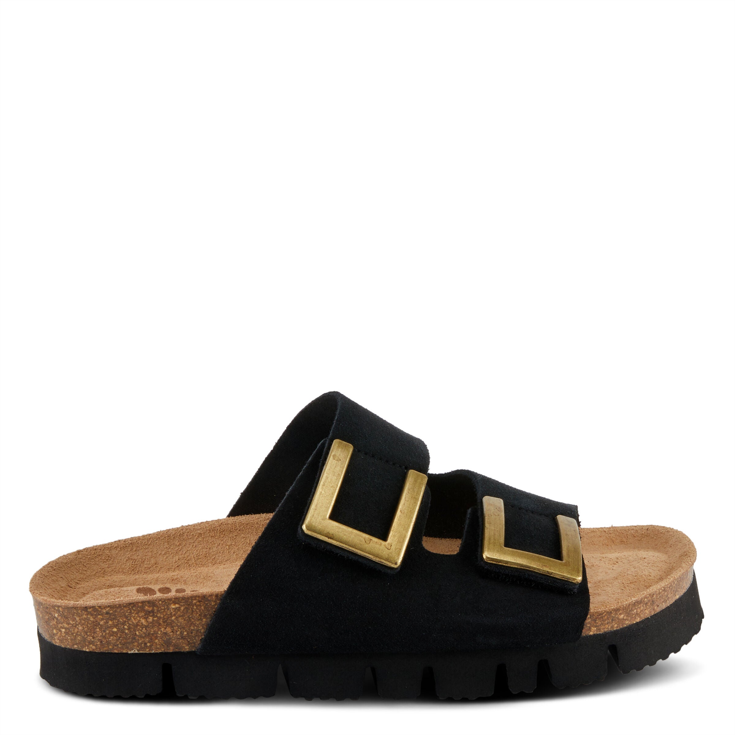 Nesconset Sandal, BLACK SUEDE, alternate image number 5