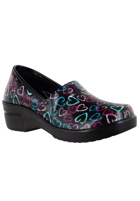 Laurie Slip-On   , BLACK MULTI HEARTS PATENT, hi-res image number null