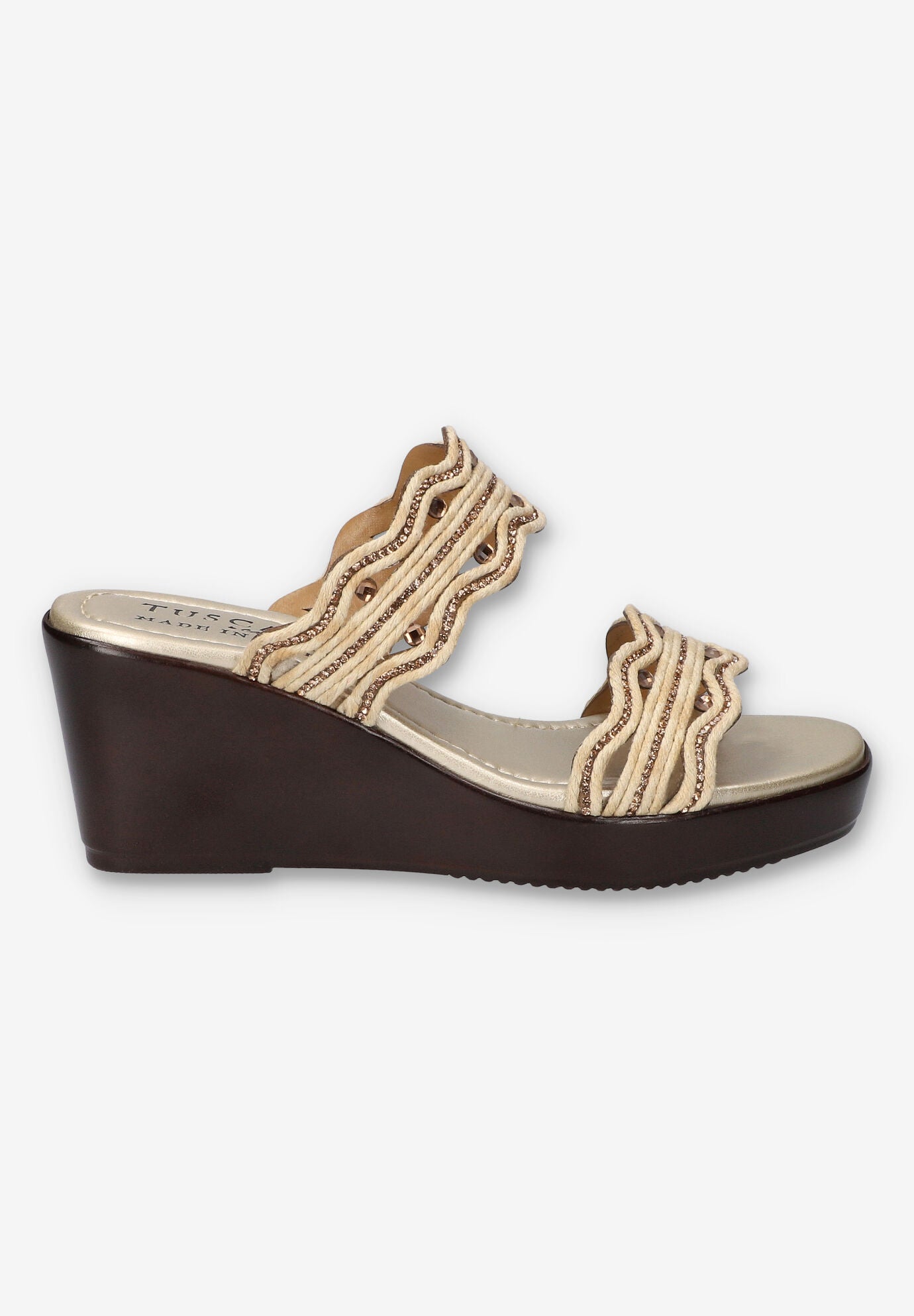 Selva Wedge Sandal, NATURAL, alternate image number 2