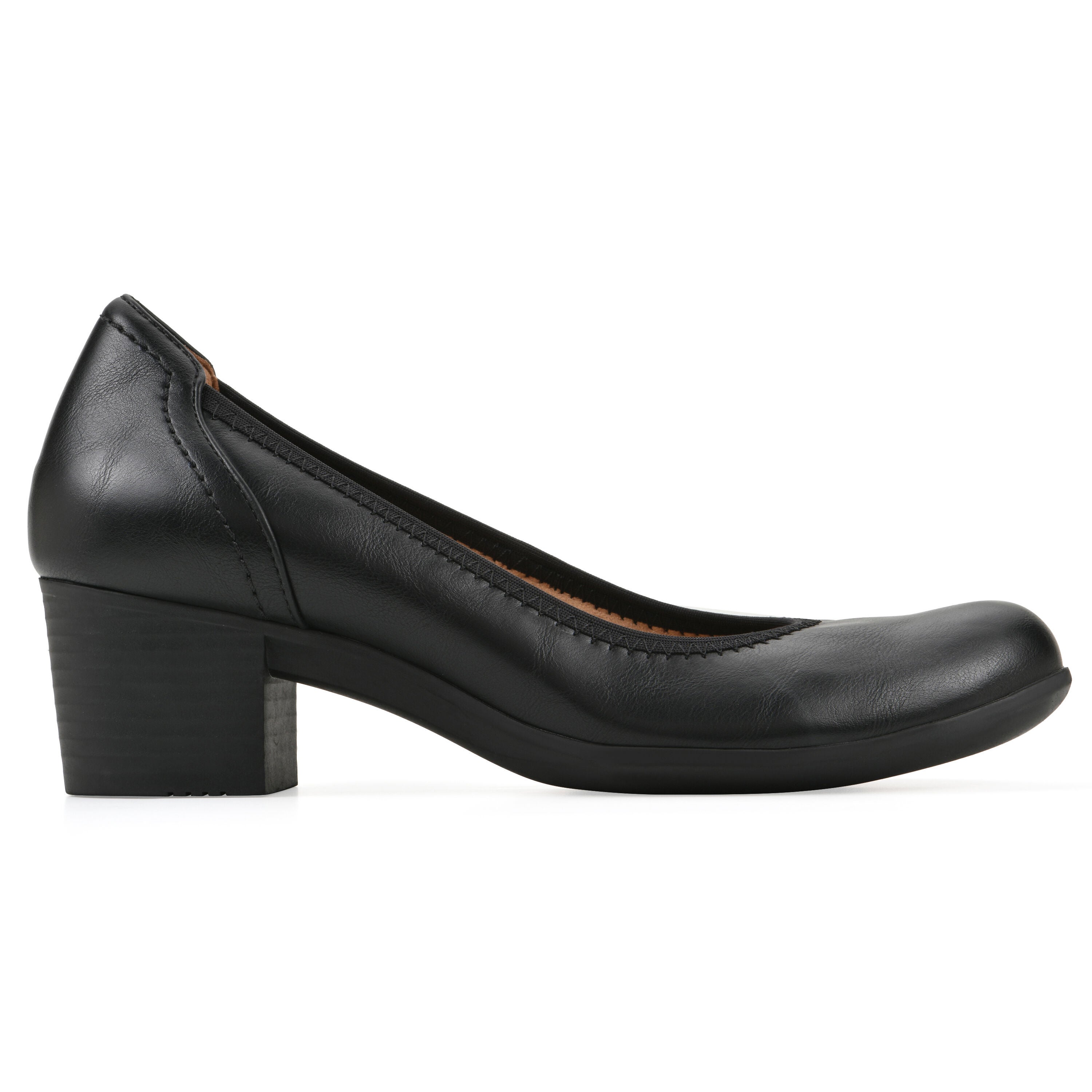 Tripton Block Heel Pump, BLACK, alternate image number 2