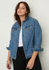 Essential Denim Jacket, MEDIUM WASH, hi-res image number null