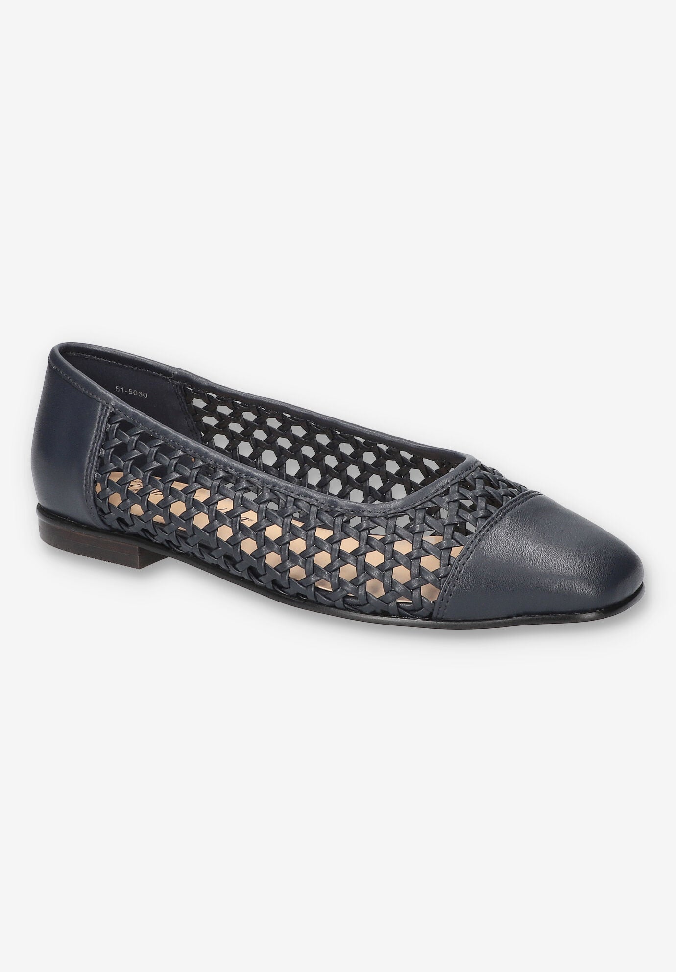 Beloved Square Toe Flat, NAVY, hi-res image number 0