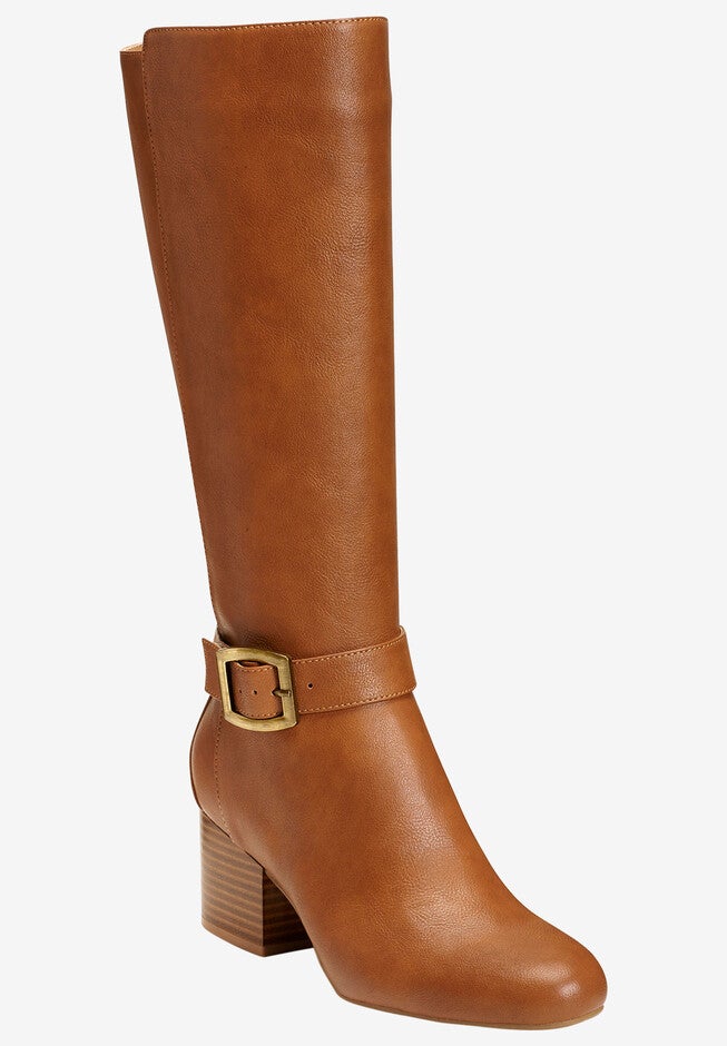 Patience Wide Calf Boots , TAN, hi-res image number null