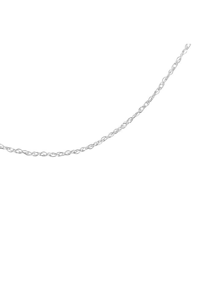 Solid White Gold Rope Chain Necklace Unisex Chain 20 inches, , alternate image number null
